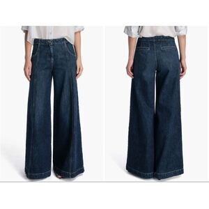 New $525 TWP Dancing in the Dark Wide Leg Trouser Jeans Size 29